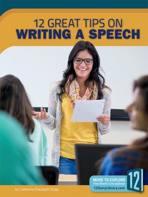cover image of 12 Great Tips on Writing a Speech